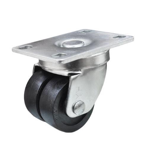 48 Series 2x2 Dual Nylon Wheel Machine Caster 3