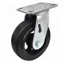 4"/5"/6"/8" Hard Rubber Caster (Swivel Plate)