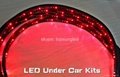 4pc set 7 color Undercar Lights RGB Under car Neon Light Kit+Remote control