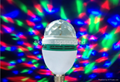 3W RGB color changing E27 base Crystal disco Light rotating Magic ball 