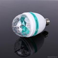 3W RGB color changing E27 base Crystal disco Light rotating Magic ball 