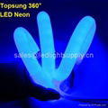 360° round led neon flex blue color 1