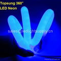 360° round led neon flex blue color