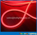  ultra-thin 8.5*17mm red led neon flexible rope double cover milky white pvc 