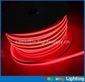  ultra-thin 8.5*17mm red led neon flexible rope double cover milky white pvc 
