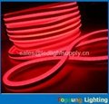  ultra-thin 8.5*17mm red led neon flexible rope double cover milky white pvc 