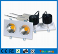 housing dimmable cob led downlight 2*15w