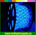 12mm diameter round led rope light 2 wires blue