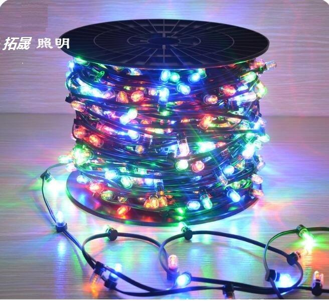 100m spool 666 LED crystal led clip string lights xmas fairy strings 3