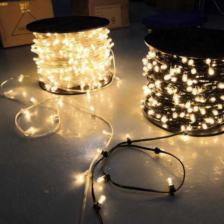 100m spool 666 LED crystal led clip string lights xmas fairy strings