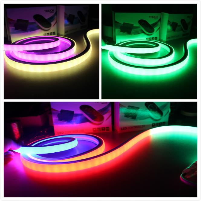 24v magic led neon ribbon 16x16mm square digital RGB neonflex lighting