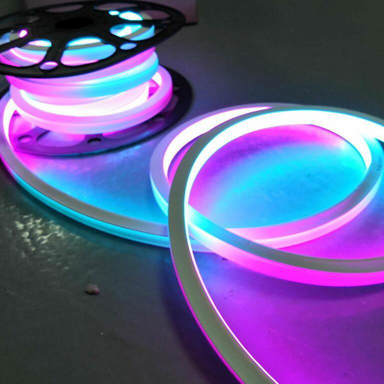 24v magic led neon ribbon 16x16mm square digital RGB neonflex lighting 5