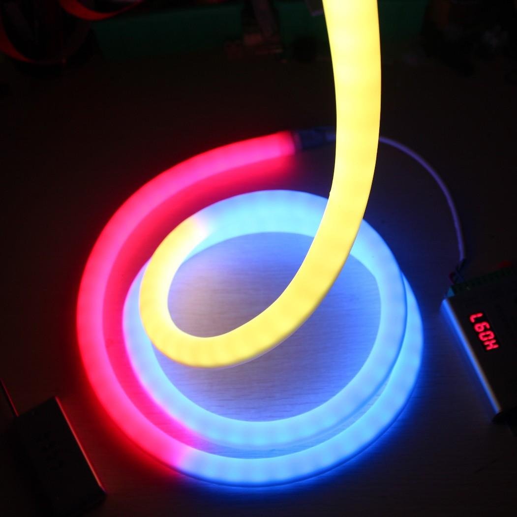 RGBW LED neon flex rope 360 round neon ribbon tube  2