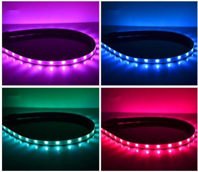 IP65 DC24 flexible wall washer RGB led strip light for building outdoor