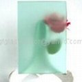 green acid etched glass