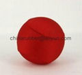 TPR stress ball, water bouncing ball with fabric, custom grape mesh squishy ball