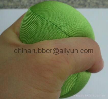 TPR stress ball, water bouncing ball with fabric, custom grape mesh squishy ball 8