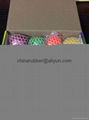 TPR stress ball, water bouncing ball with fabric, custom grape mesh squishy ball 12