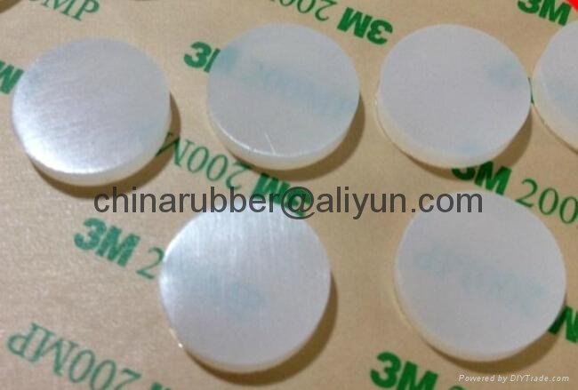 self adhesieve transparent silicone rubber feet for electronic products 2
