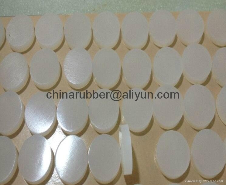 self adhesieve transparent silicone rubber feet for electronic products