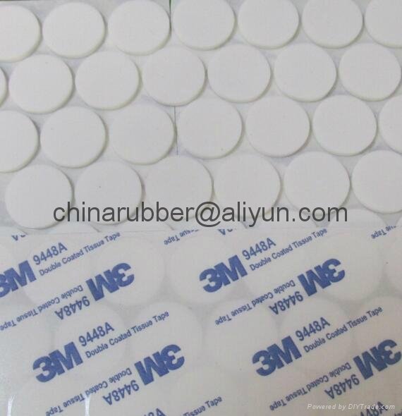 self adhesieve transparent silicone rubber feet for electronic products 3