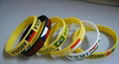 Promotional silicone wristband silicone fluorescent bracelet 3