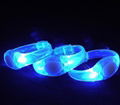 Custom Sound Activated Glow Flashing Led Bracelet Wristband 2