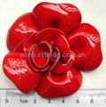 shoe clips,leather flower clips, genuine