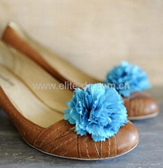 bridal flower shoe clips