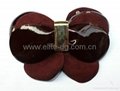 Genuine Leather flower shoe clip