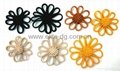 Double Layer leather flower clip