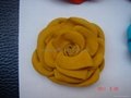 Rose leather flower bow