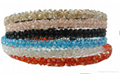 Singe Row glass beads headband, fashion hairband wholesale