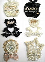 beaded shoe flower, beaded garments accessories wholesale