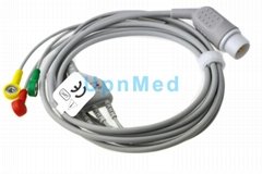 Horizon 3 lead ECG Cable with leadwires