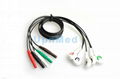 ECG Holter 5 lead  wires set ,Din1.5