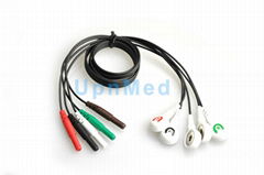 ECG Holter 5 lead  wires set ,Din1.5