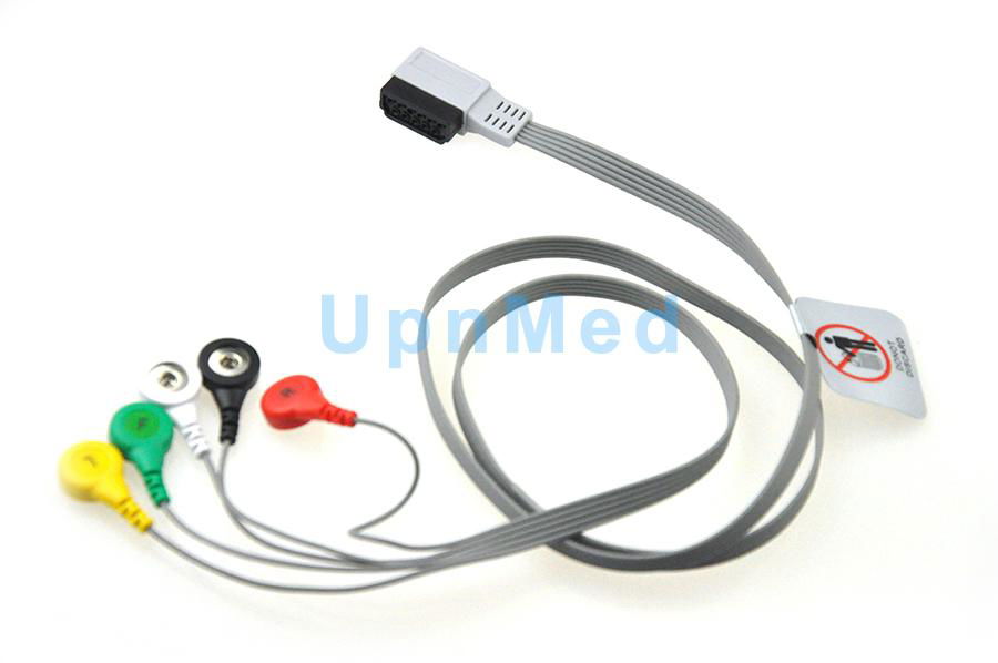 Philips digitrak XT holter 5 lead ecg cable 2