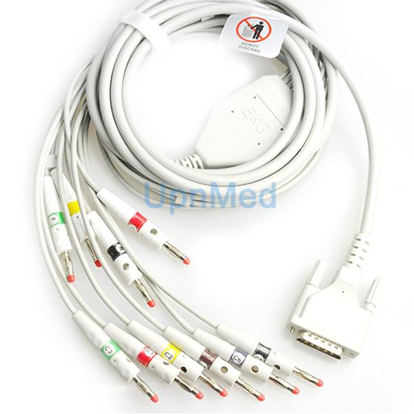 Schiller ECG EKG Cable with 12-leadwires 2