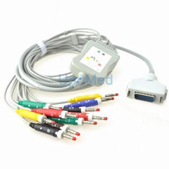 Fukuda Denshi 10 Lead EKG cable with