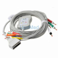 Fukuda ME 10 lead EKG cable with leadwires