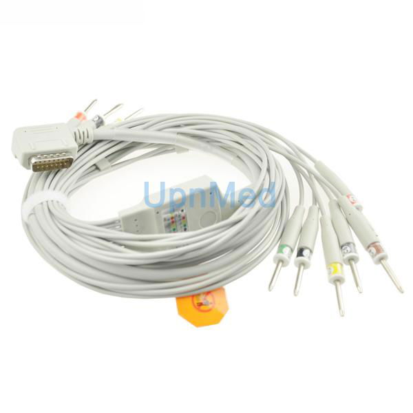 KENZ PC-109 10 Lead EKG Cable with leadwires