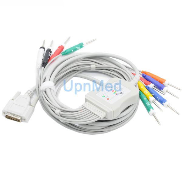 Nihon Kohden 10-lead EKG cable with leadwires  2