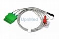 Siemens MS16231 MS16546 MS16547 Drager ECG cable 3 lead wires 4