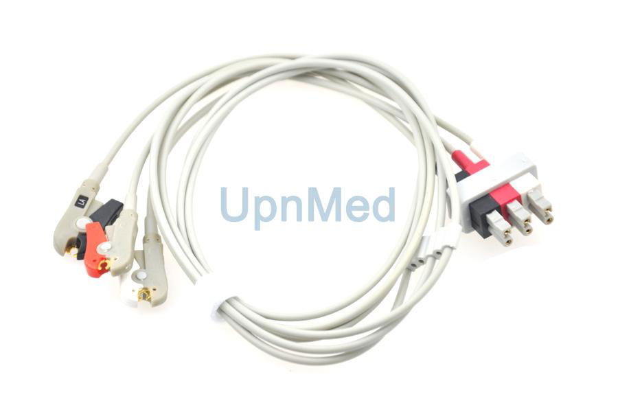 M1603A / M1611A Philips 3 lead ECG leads wires 2