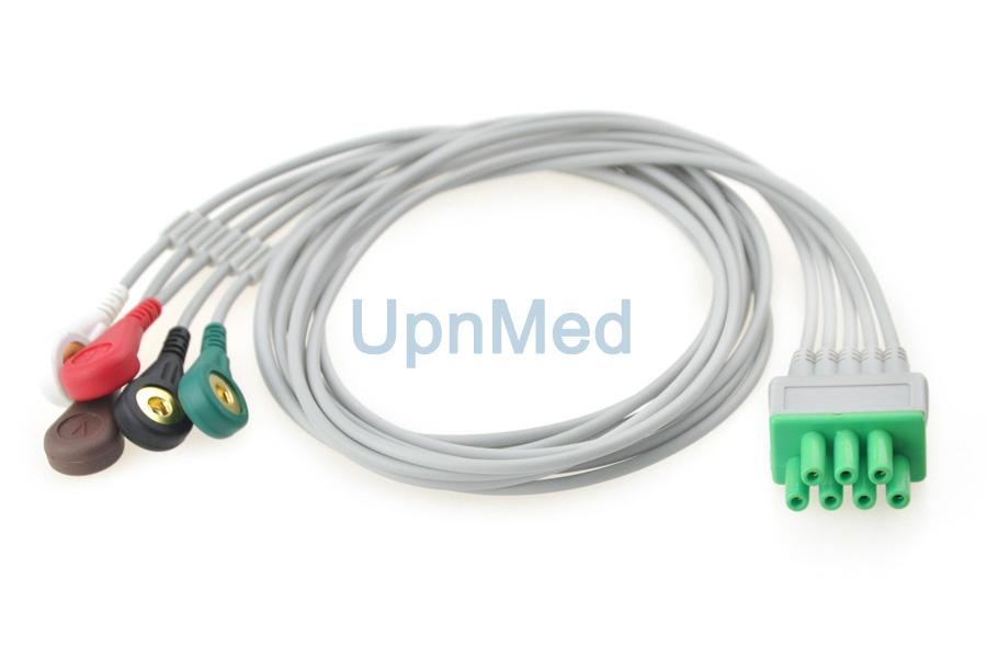115-004867-00 Mindray MS-6016 Telemetry ECG 3lead /5 lead set 1
