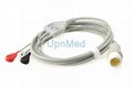 Philips ECG cable with lead wires, 8 pins