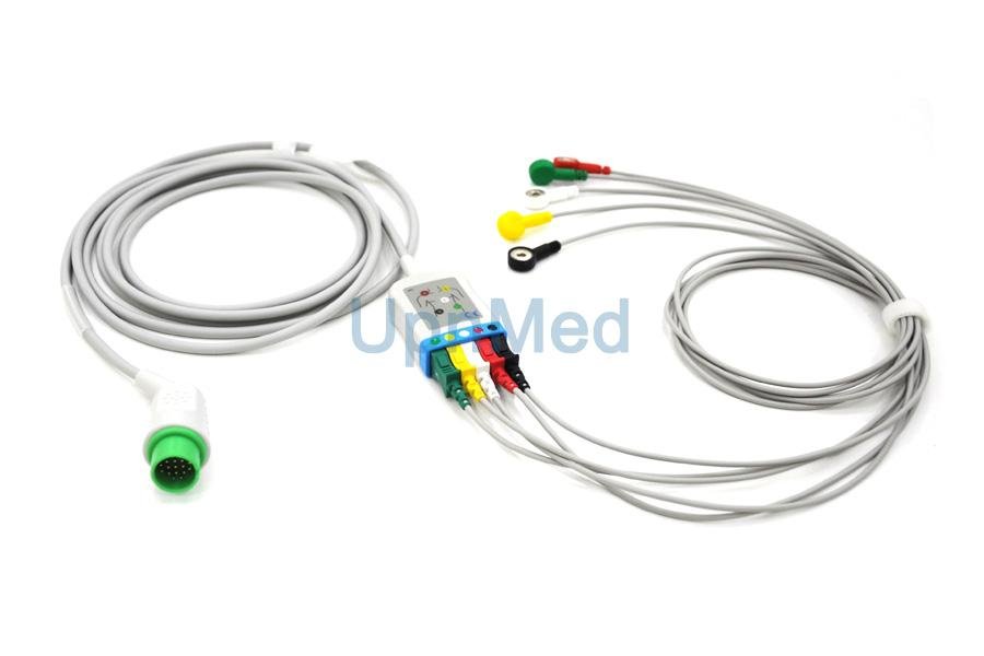 700-0008-06 Spacelabs ECG cable with leadwires 3