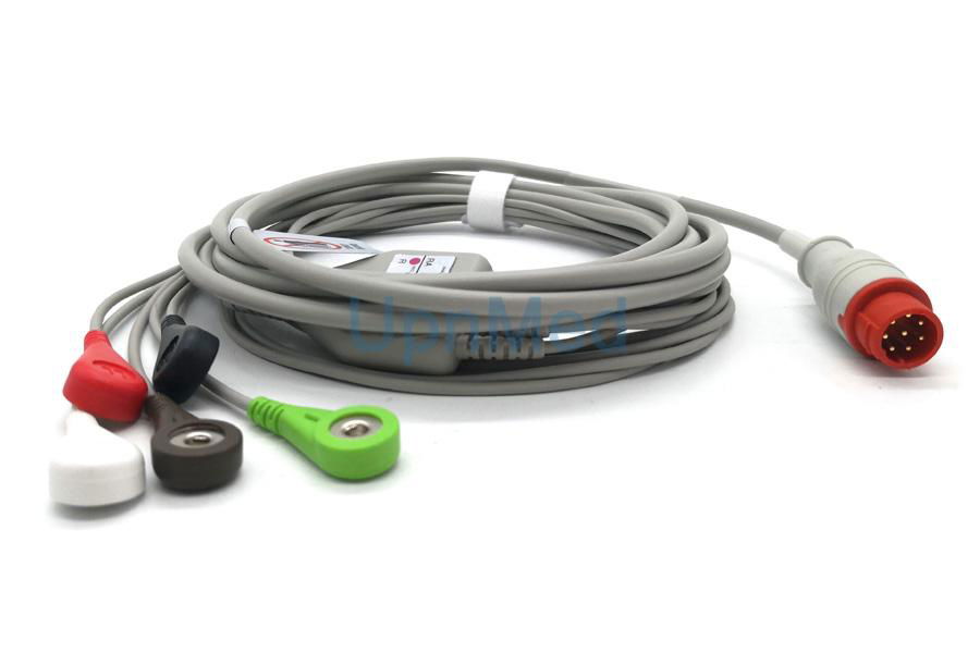 Bionet BM3 ECG Cable with leadwires,8 pins 