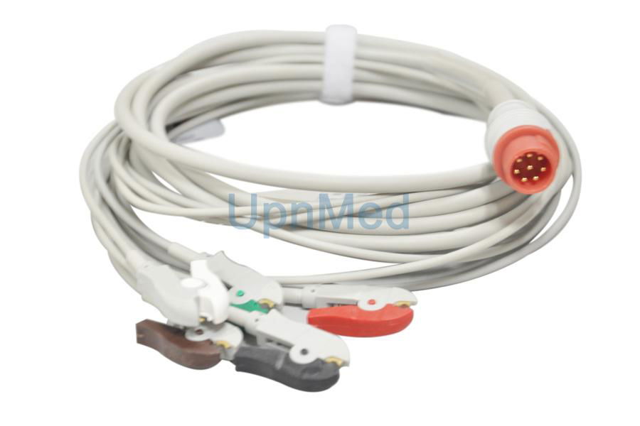 Bionet BM3 ECG Cable with leadwires,8 pins  3